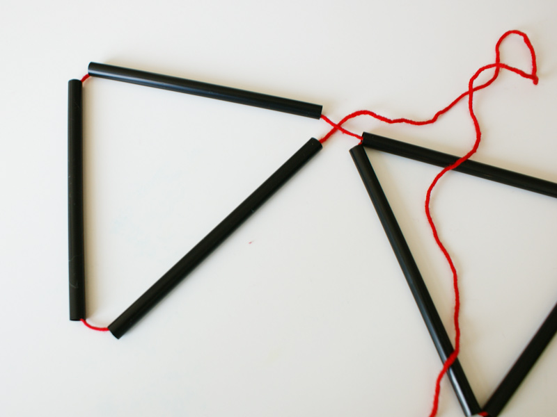 Strohhalmwimpelkette