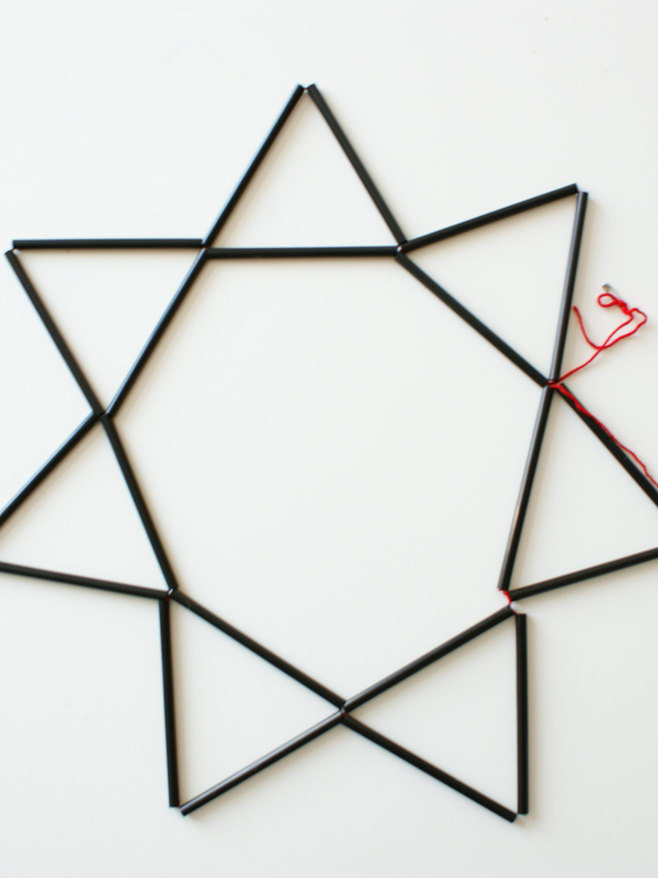 Strohhalmwimpelkette