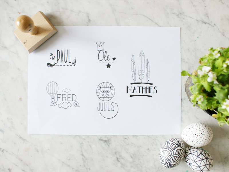 Stempel zur Osterklickerei