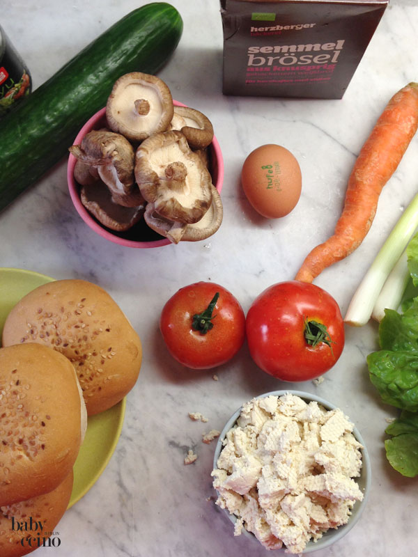 VegetarischerBurger-zutaten