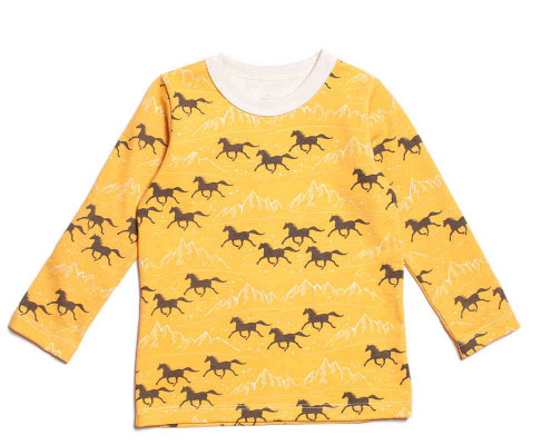 Long-Sleeve-Tee---Wild-Horses-Yellow-Grey